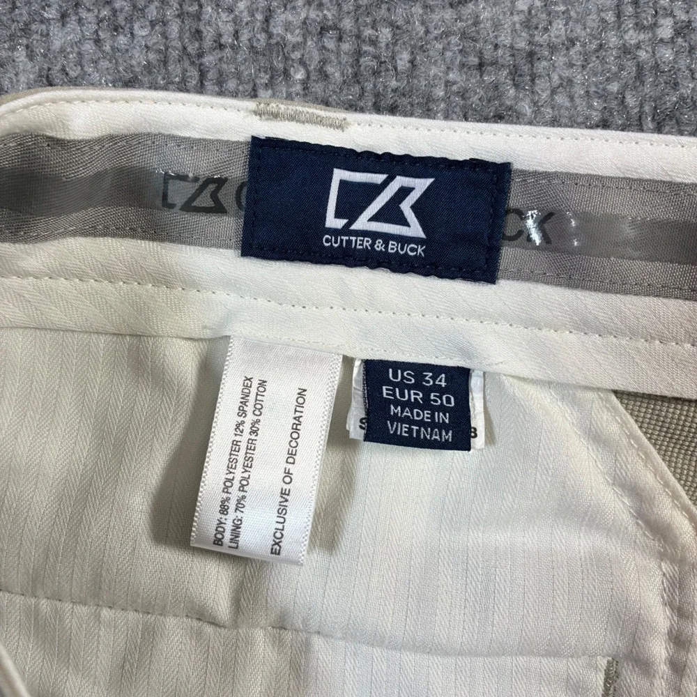 Cutter & Buck Golf Shorts Mens 34 Tan Good Stretch Performance Activewear